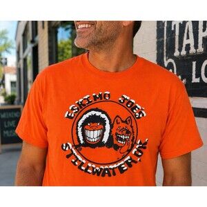 Eskimo Joe’s Stillwater OK Orange Graphic T-Shirt Men’s XLT Port & Co. Cotton